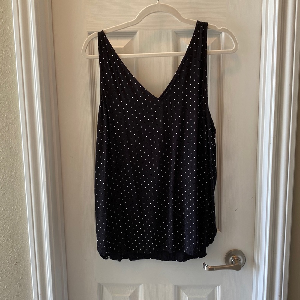 Black and white polka dot shirt